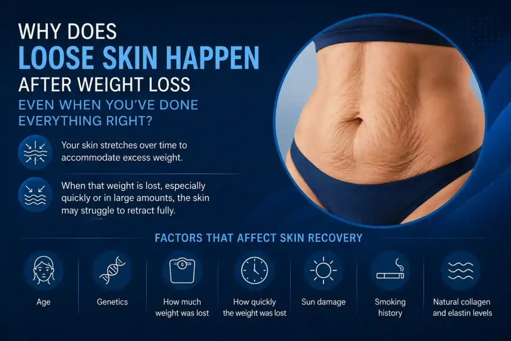 Why Does Loose Skin Happen After Weight Loss Even When You’ve Done Everything Right Leicestershire?
